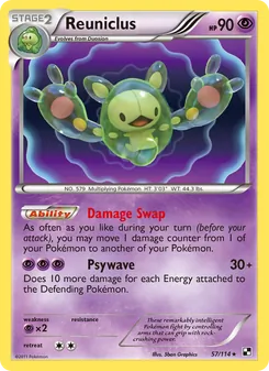 Reuniclus, Black & White, no. 57
