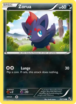 Zorua, Black & White, no. 70