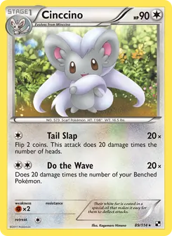 Cinccino, Black & White, no. 89