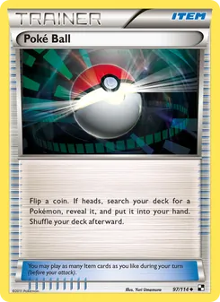 Poké Ball, Black & White, no. 97