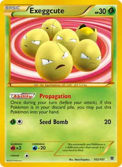Exeggcute, Plasma Blast, no. 102
