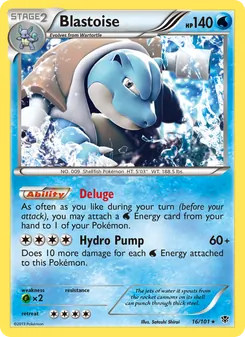 Blastoise, Plasma Blast, no. 16