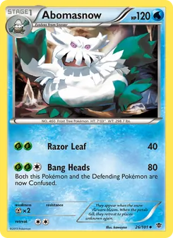 Abomasnow, Plasma Blast, no. 26