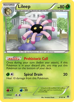 Lileep, Plasma Blast, no. 3