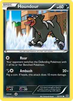 Houndour, Plasma Blast, no. 55