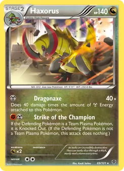 Haxorus, Plasma Blast, no. 69