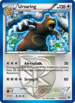 Ursaring, Plasma Blast, no. 76