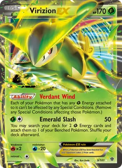 Virizion-EX, Plasma Blast, no. 9