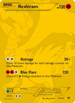 Reshiram, Legendary Treasures, n° 114