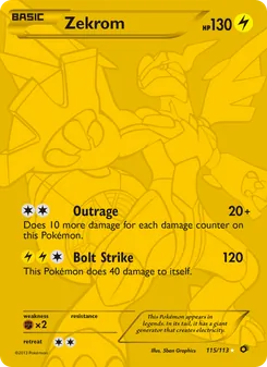 Zekrom, Legendary Treasures, n° 115