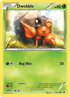 Dwebble, Legendary Treasures, n° 13