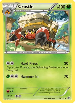 Crustle, Legendary Treasures, n° 14