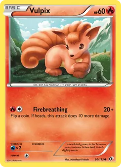 Vulpix, Legendary Treasures, n° 20