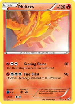 Moltres, Legendary Treasures, n° 22