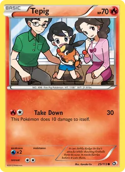 Tepig, Legendary Treasures, n° 25