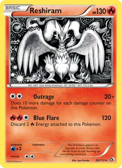 Reshiram, Legendary Treasures, n° 28