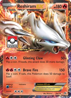 Reshiram-EX, Legendary Treasures, n° 29