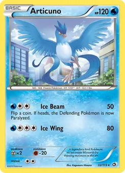Articuno, Legendary Treasures, n° 32