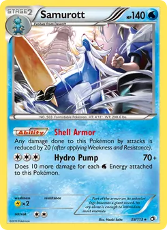 Samurott, Legendary Treasures, n° 39