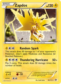 Zapdos, Legendary Treasures, n° 46