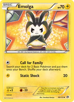Emolga, Legendary Treasures, n° 49