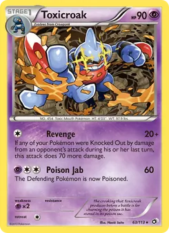 Toxicroak, Legendary Treasures, n° 63