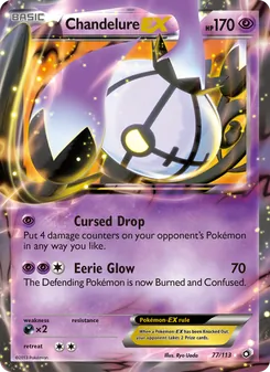 Chandelure-EX, Legendary Treasures, n° 77