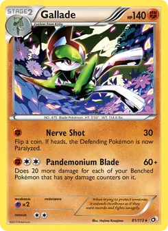 Gallade, Legendary Treasures, n° 81