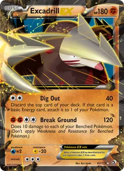 Excadrill-EX, Legendary Treasures, n° 82