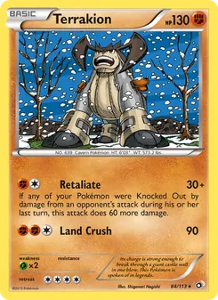 Terrakion, Legendary Treasures, n° 84