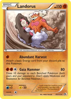 Landorus, Legendary Treasures, n° 85