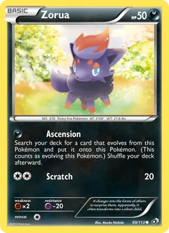 Zorua, Legendary Treasures, n° 89