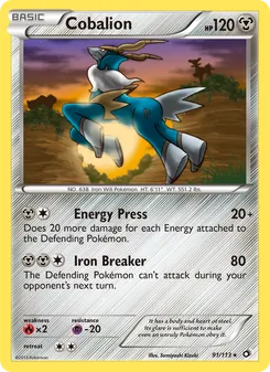 Cobalion, Legendary Treasures, n° 91