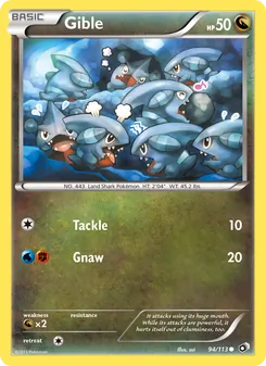 Gible, Legendary Treasures, n° 94