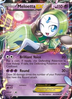 Meloetta-EX, Legendary Treasures, n° RC11