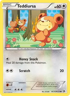 Teddiursa, Legendary Treasures, n° RC15