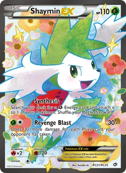 Shaymin-EX, Legendary Treasures, n° RC21