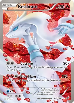 Reshiram, Legendary Treasures, n° RC22