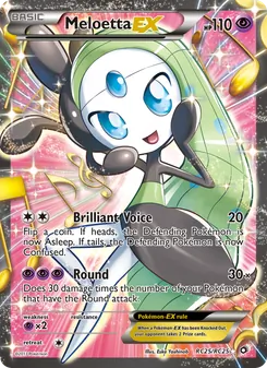 Meloetta-EX, Legendary Treasures, n° RC25