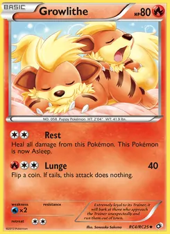 Growlithe, Legendary Treasures, n° RC4