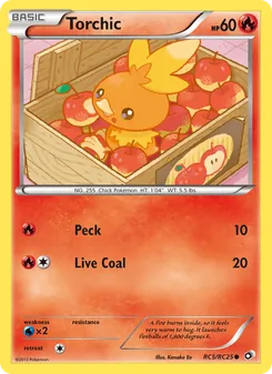 Torchic, Legendary Treasures, n° RC5