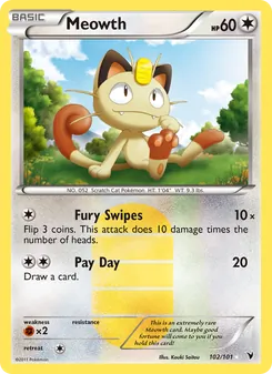 Meowth, Noble Victories, no. 102