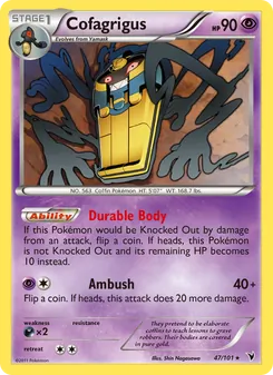 Cofagrigus, Noble Victories, no. 47