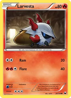 Larvesta, Dark Explorers, no. 20