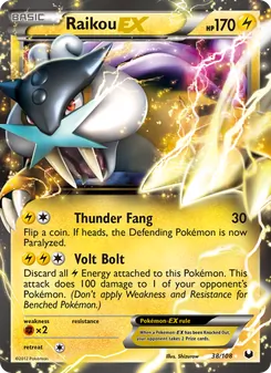 Raikou-EX, Dark Explorers, no. 38