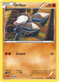Drilbur, Dark Explorers, no. 55