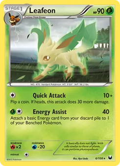 Leafeon, Dark Explorers, no. 6