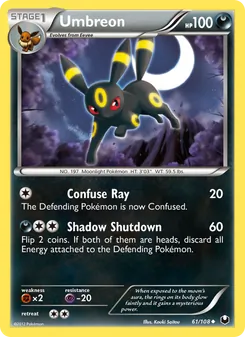 Umbreon, Dark Explorers, no. 61