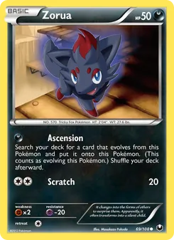 Zorua, Dark Explorers, no. 69