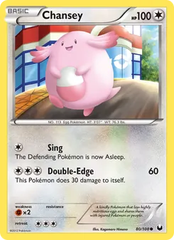 Chansey, Dark Explorers, no. 80